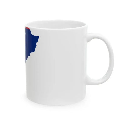 Flag map of Guam (United States) White Coffee Mug - Go Mug Yourself