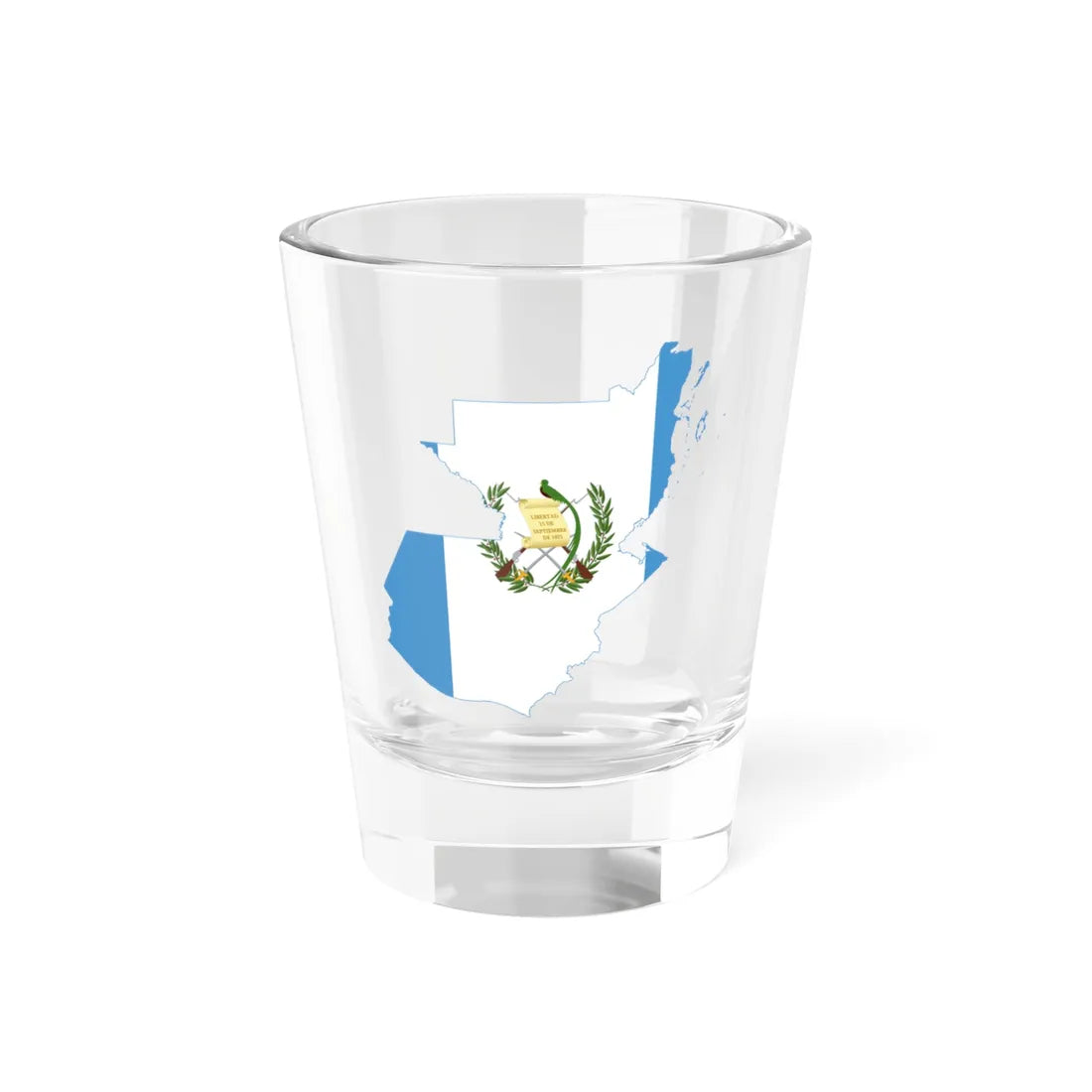 Flag-map of Guatemala Belize (Guatemala) Shot Glass 1.5oz 1.5oz - Go Mug Yourself