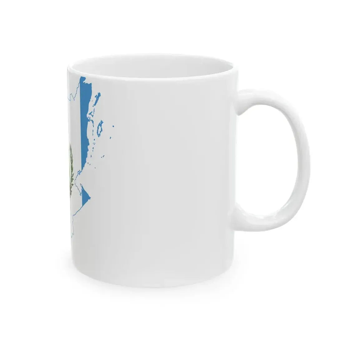 Flag-map of Guatemala Belize (Guatemala) White Coffee Mug - Go Mug Yourself