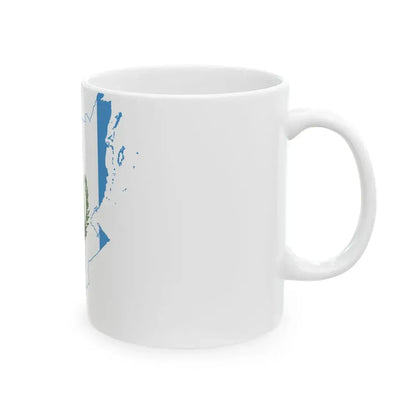 Flag-map of Guatemala Belize (Guatemala) White Coffee Mug - Go Mug Yourself