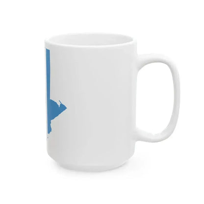 Flag map of Guatemala (Guatemala) White Coffee Mug - Go Mug Yourself