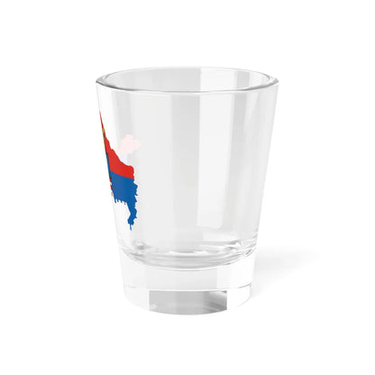 Flag-map of Gyor-Moson-Sopron County (Hungary) Shot Glass 1.5oz - Go Mug Yourself