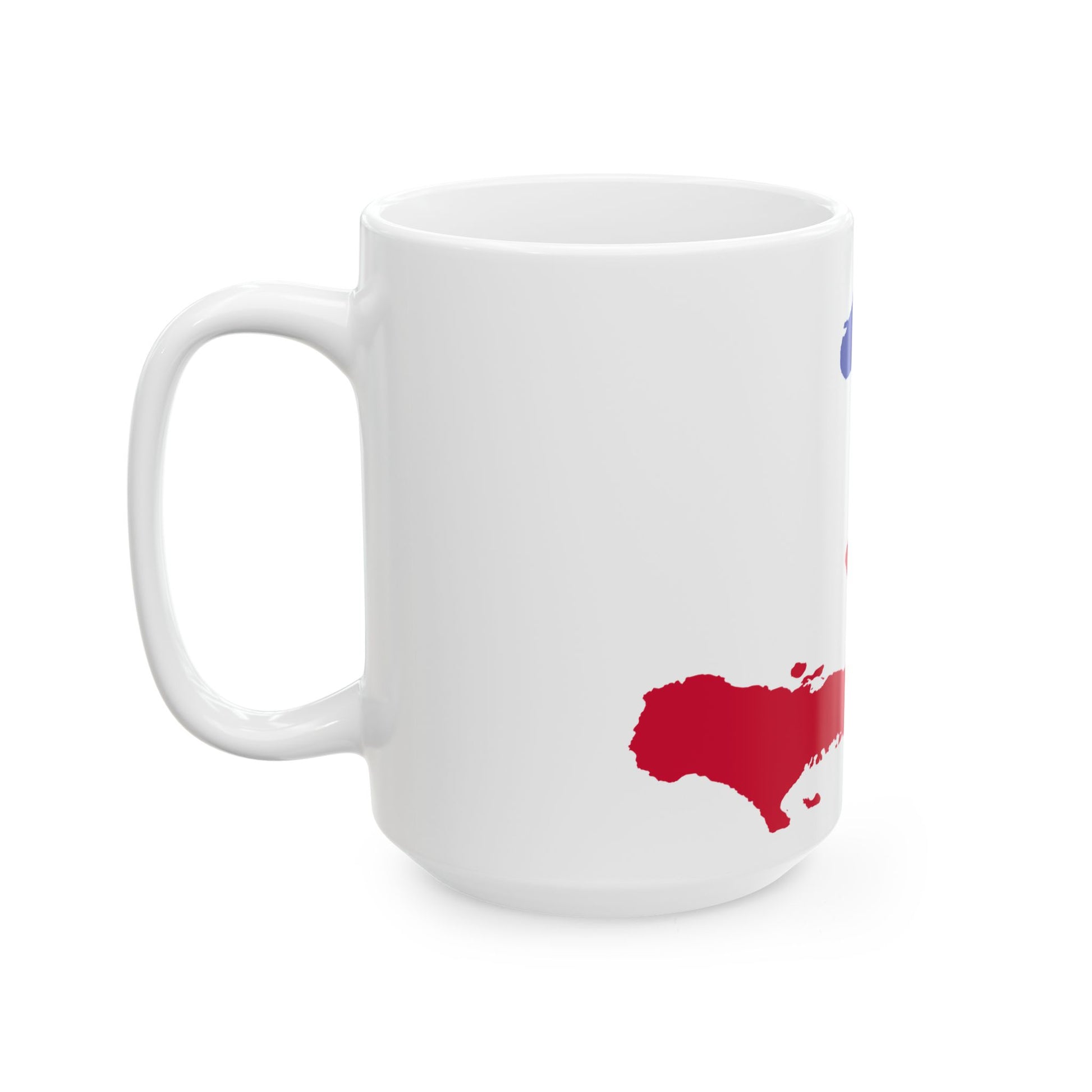 Flag map of Haiti (Haiti) White Coffee Mug-Go Mug Yourself