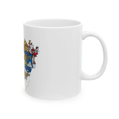 Flag-map of Hajdu-Bihar County (Hungary) White Coffee Mug - Go Mug Yourself