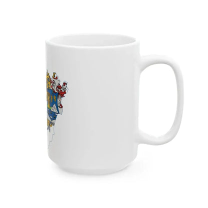Flag-map of Hajdu-Bihar County (Hungary) White Coffee Mug - Go Mug Yourself