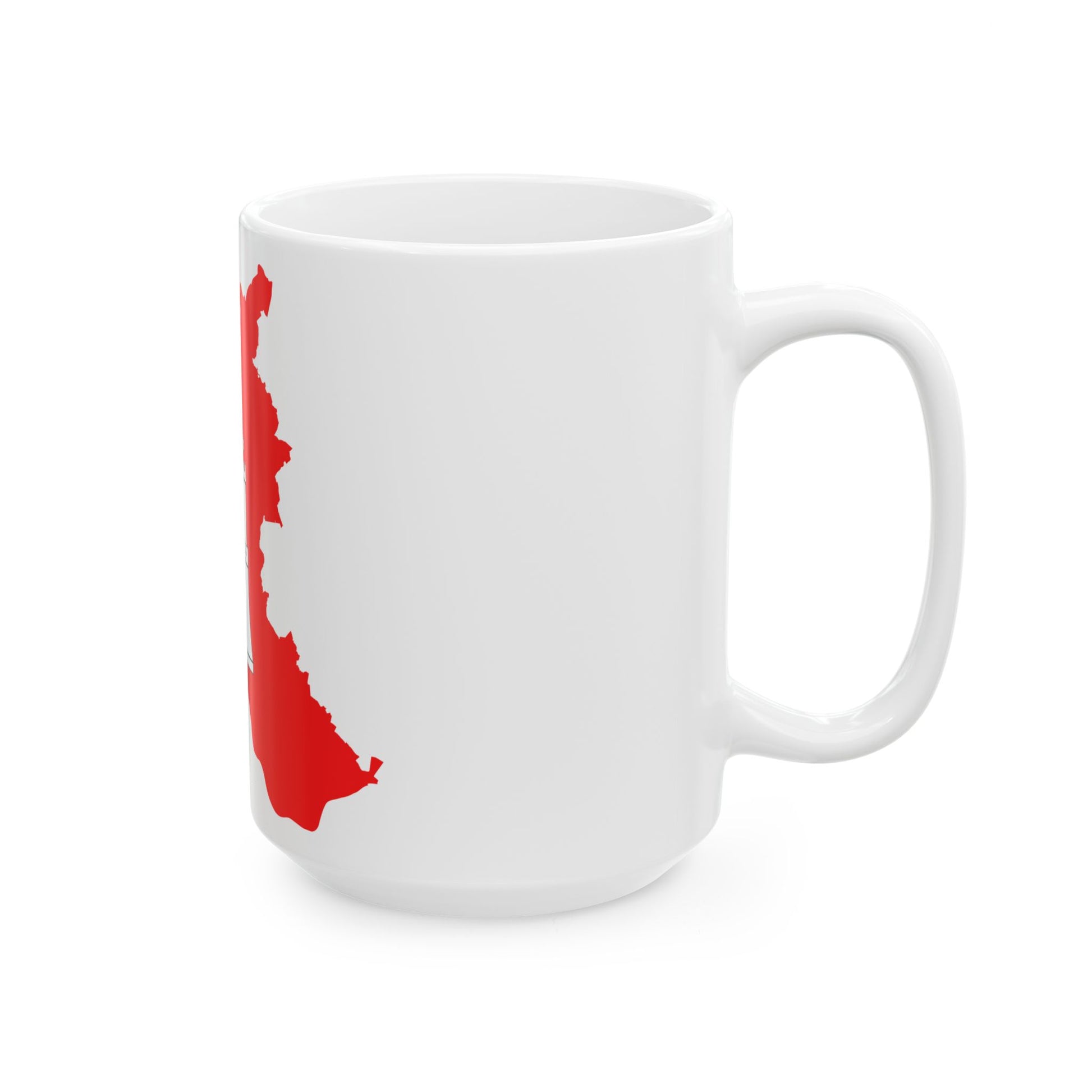 Flag map of Hamburg (Germany) White Coffee Mug-Go Mug Yourself