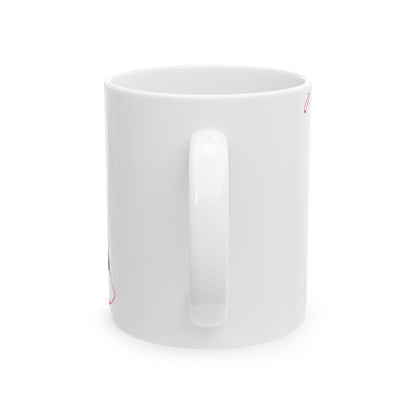 Flag-map of Hawaii (United States) White Coffee Mug-Go Mug Yourself
