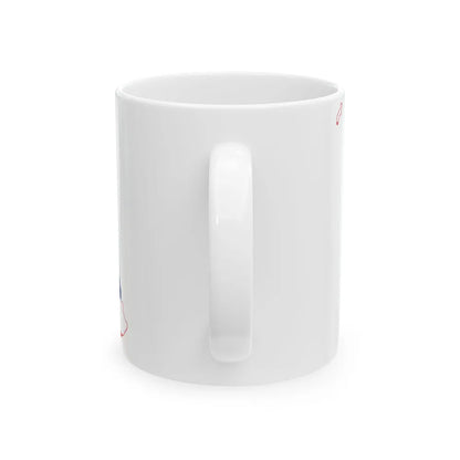 Flag-map of Hawaii (United States) White Coffee Mug - Go Mug Yourself