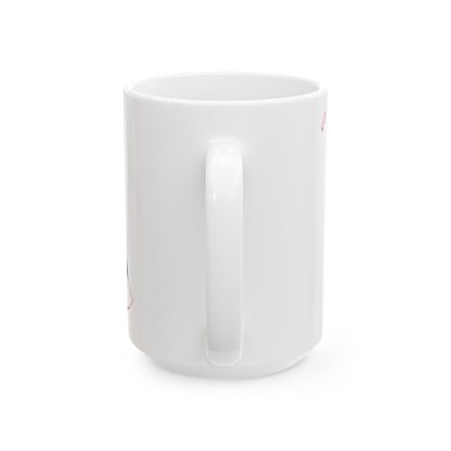 Flag-map of Hawaii (United States) White Coffee Mug-Go Mug Yourself