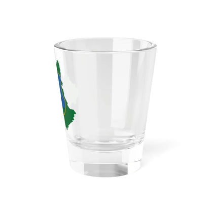 Flag-map of Heves County (Hungary) Shot Glass 1.5oz - Go Mug Yourself