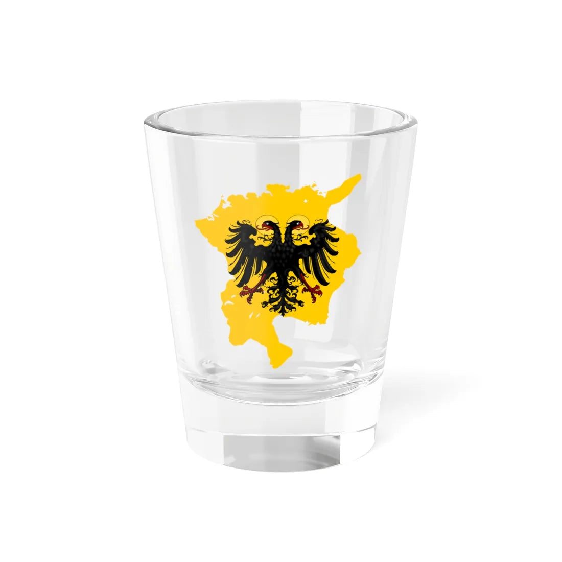 Flag-map of Holy Roman Empire 1600 (Germany) Shot Glass 1.5oz 1.5oz - Go Mug Yourself