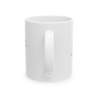 Flag map of Honduras 1949 - 2022 (Honduras) White Coffee Mug-Go Mug Yourself