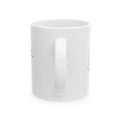 Flag map of Honduras 1949 - 2022 (Honduras) White Coffee Mug - Go Mug Yourself