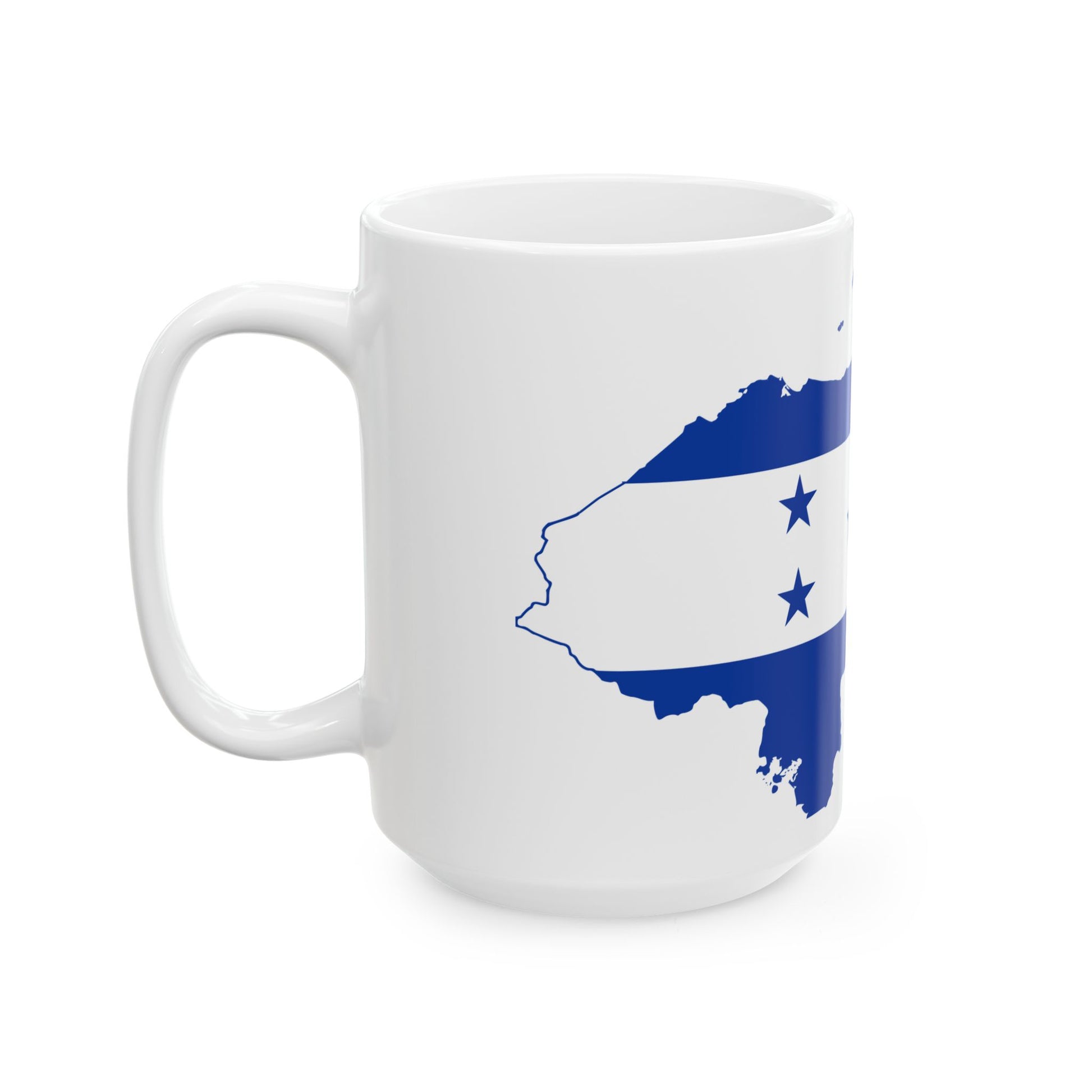 Flag map of Honduras 1949 - 2022 (Honduras) White Coffee Mug-Go Mug Yourself