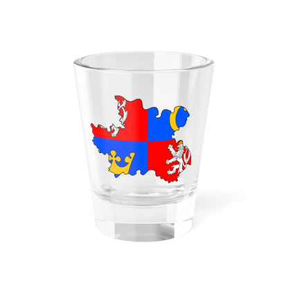 Flag-map of Hradec Kralove Region (Czech Republic) Shot Glass 1.5oz 1.5oz - Go Mug Yourself