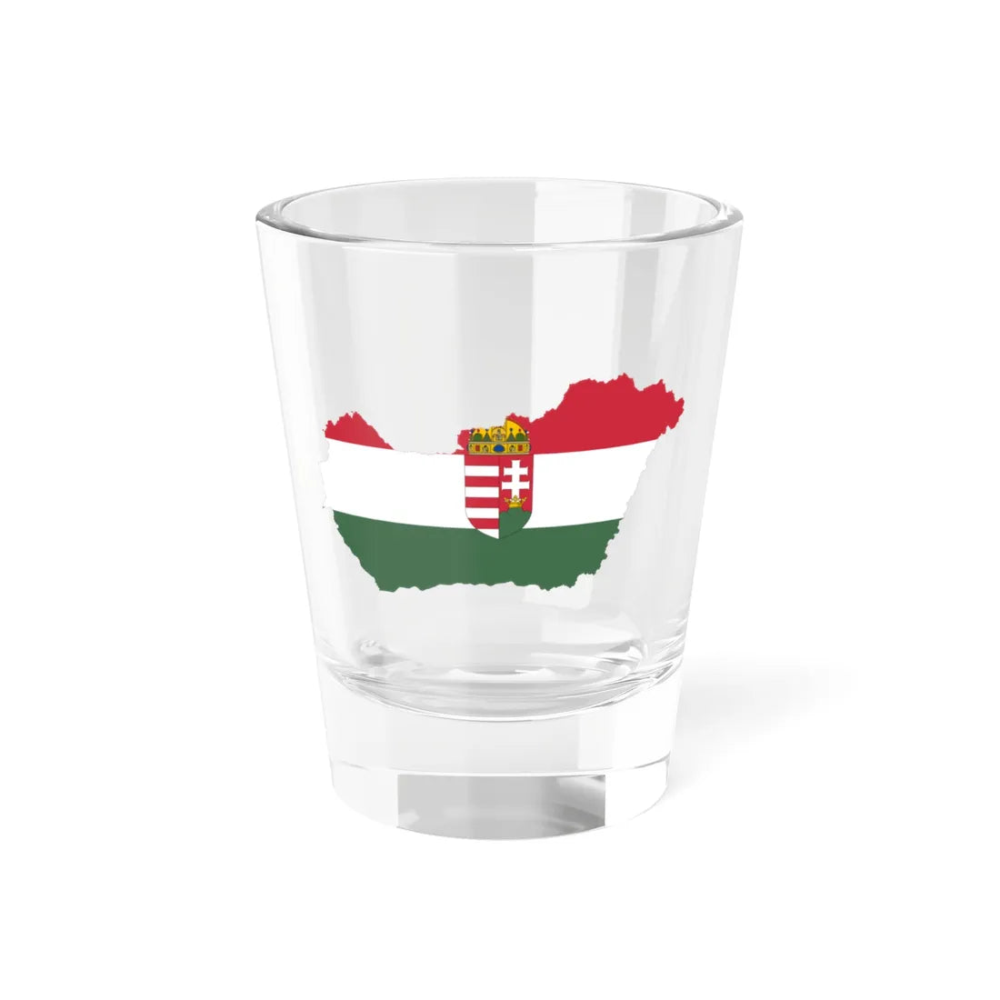 Flag-map of Hungary 1920-1921 (Hungary) Shot Glass 1.5oz 1.5oz - Go Mug Yourself
