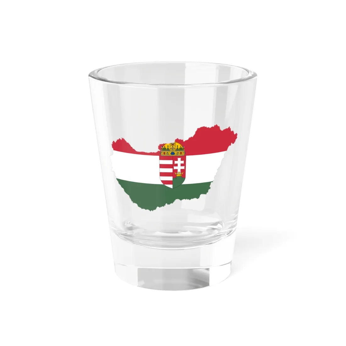 Flag-map of Hungary 1921 (Hungary) Shot Glass 1.5oz 1.5oz - Go Mug Yourself