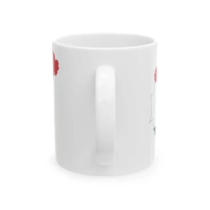 Flag-map of Hungary 1921 (Hungary) White Coffee Mug - Go Mug Yourself