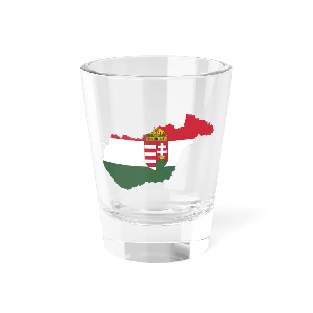 Flag-map of Hungary 1939-1940 (Hungary) Shot Glass 1.5oz 1.5oz - Go Mug Yourself