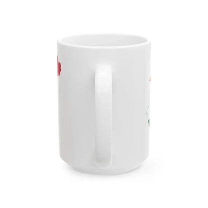 Flag-map of Hungary 1949-1956 (Hungary) White Coffee Mug - Go Mug Yourself