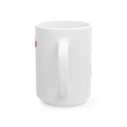 Flag-map of Hungary (Hungary) White Coffee Mug - Go Mug Yourself