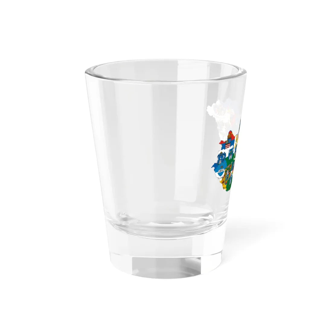 Flag-map of Hungary subdivisions (Hungary) Shot Glass 1.5oz - Go Mug Yourself