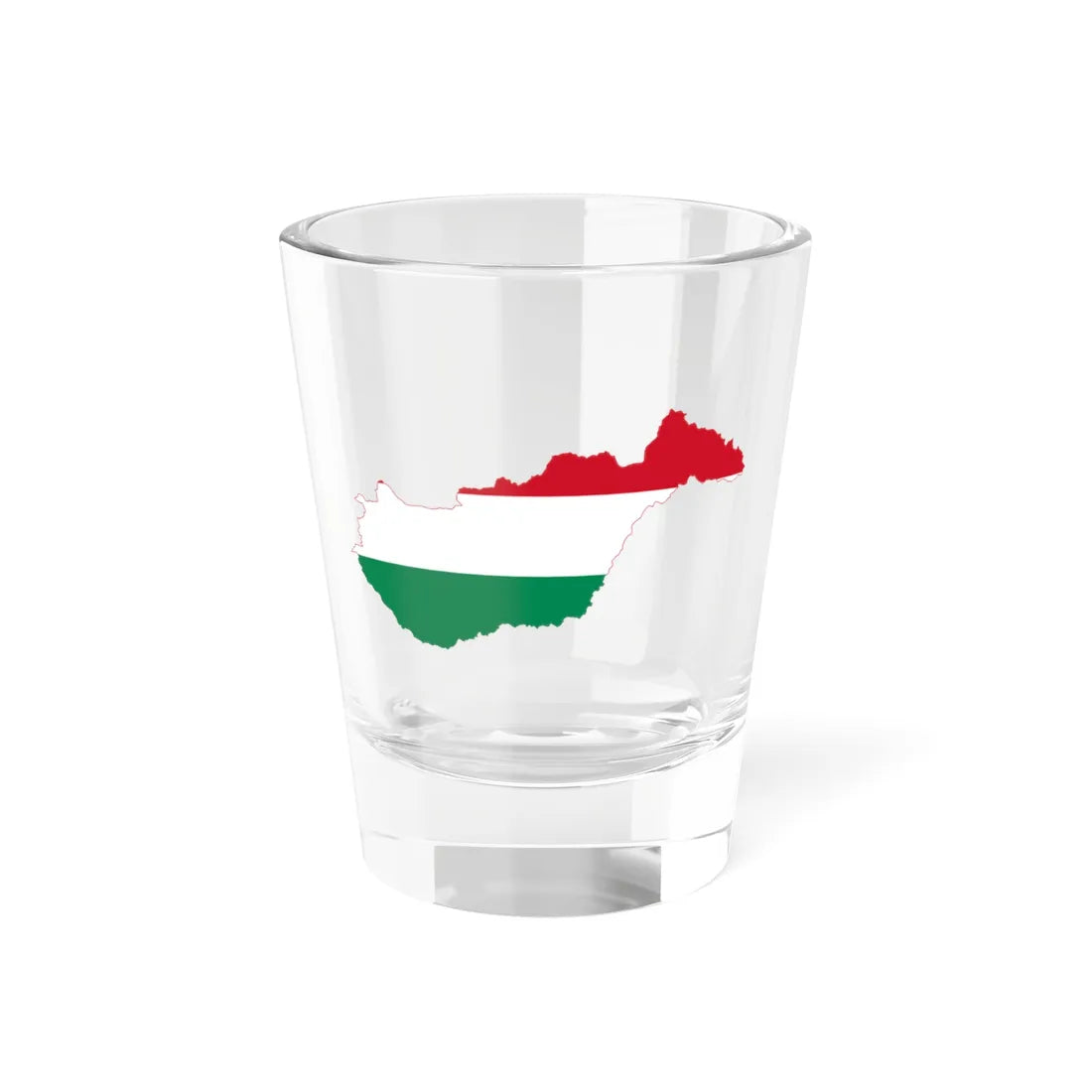 Flag-map of Hungary with Zakarpattia Oblast (Hungary) Shot Glass 1.5oz 1.5oz - Go Mug Yourself