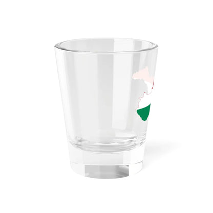 Flag-map of Hungary with Zakarpattia Oblast (Hungary) Shot Glass 1.5oz - Go Mug Yourself