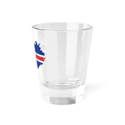 Flag-map of Iceland (Iceland) Shot Glass 1.5oz - Go Mug Yourself