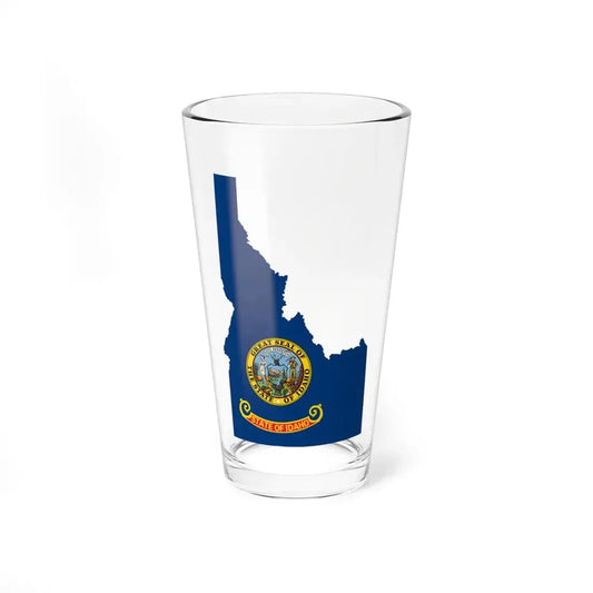 Flag-map of Idaho (United States) Pint Glass 16oz 16oz - Go Mug Yourself