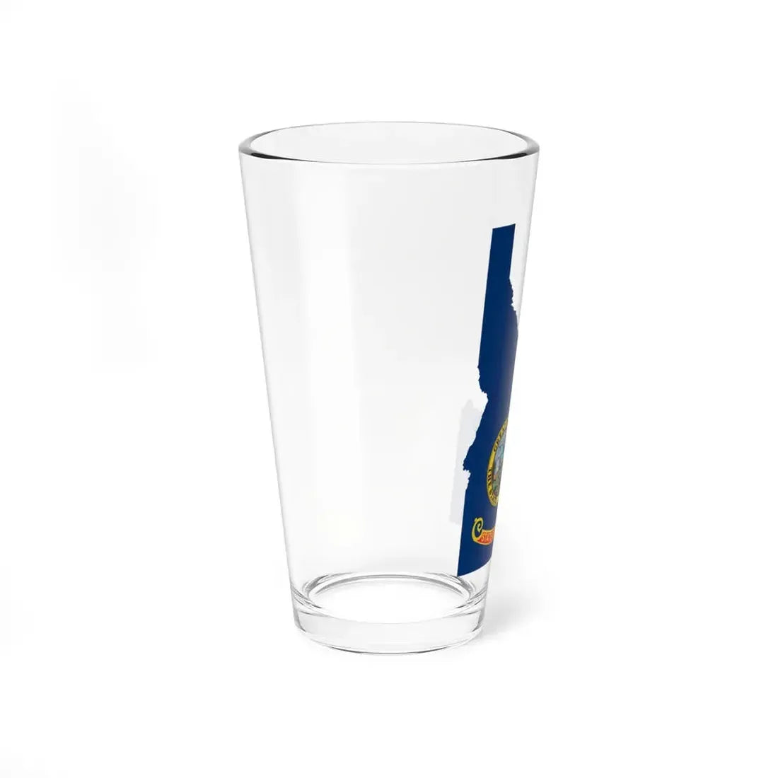 Flag-map of Idaho (United States) Pint Glass 16oz - Go Mug Yourself