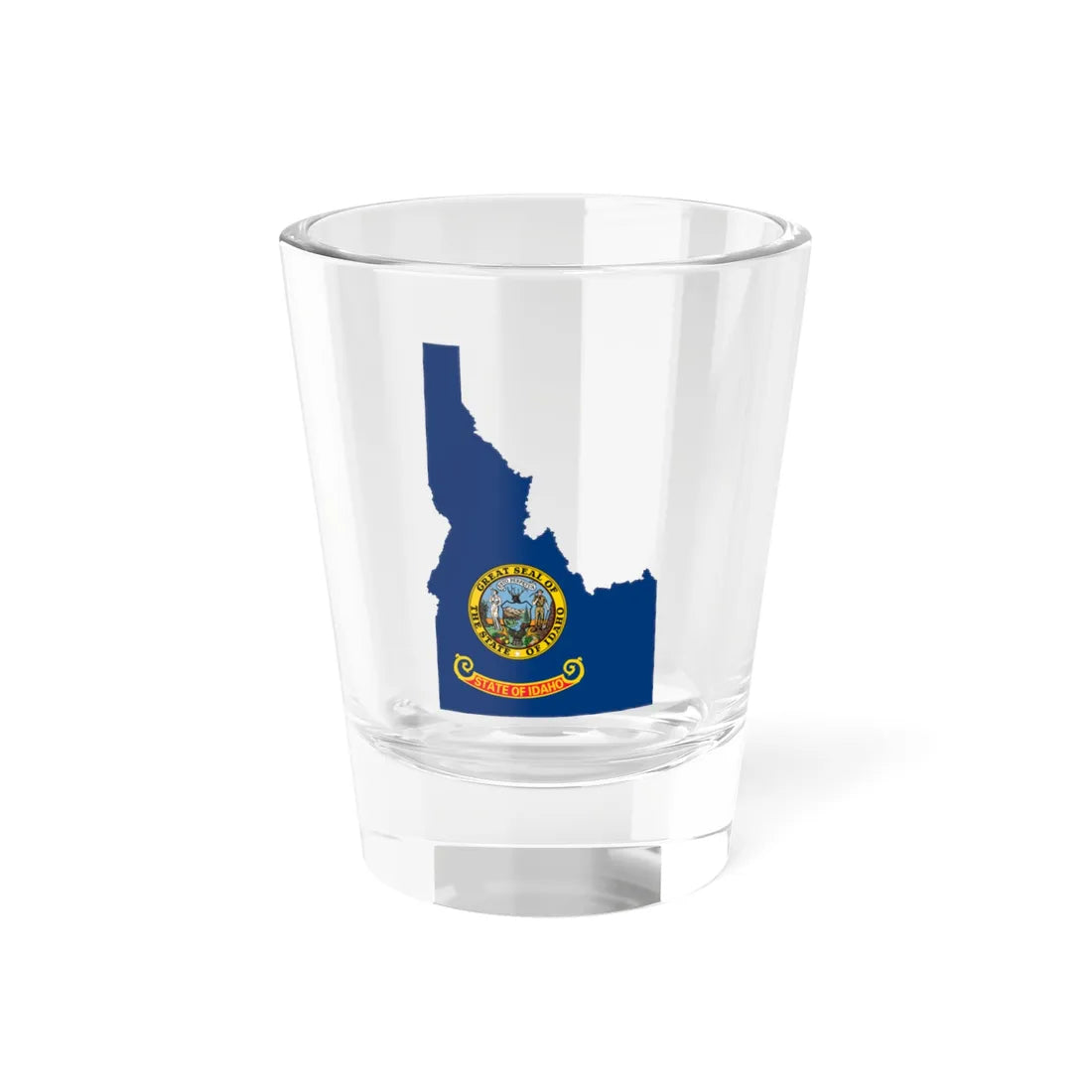 Flag-map of Idaho (United States) Shot Glass 1.5oz 1.5oz - Go Mug Yourself