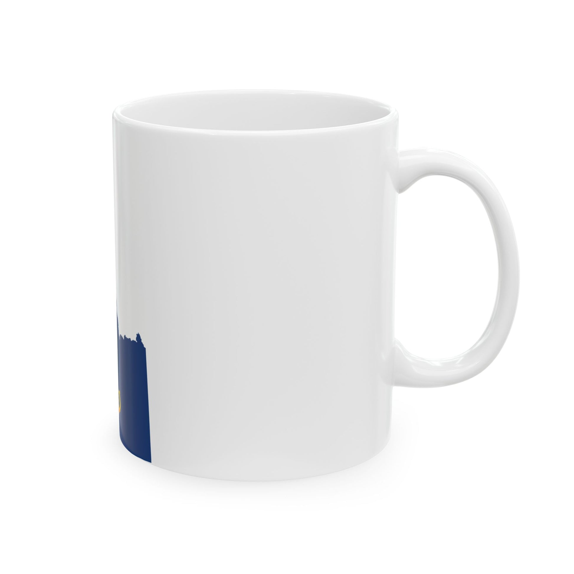 Flag-map of Idaho (United States) White Coffee Mug-Go Mug Yourself