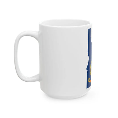 Flag-map of Idaho (United States) White Coffee Mug - Go Mug Yourself