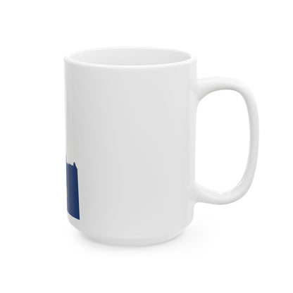 Flag-map of Idaho (United States) White Coffee Mug-Go Mug Yourself