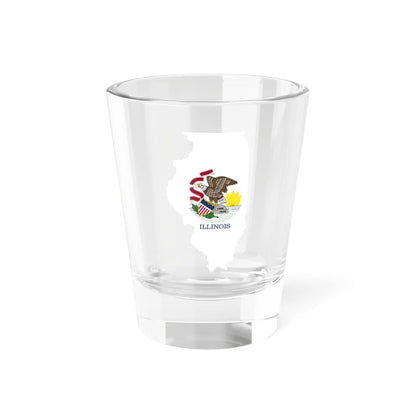 Flag-map of Illinois without stroke (United States) Shot Glass 1.5oz 1.5oz - Go Mug Yourself