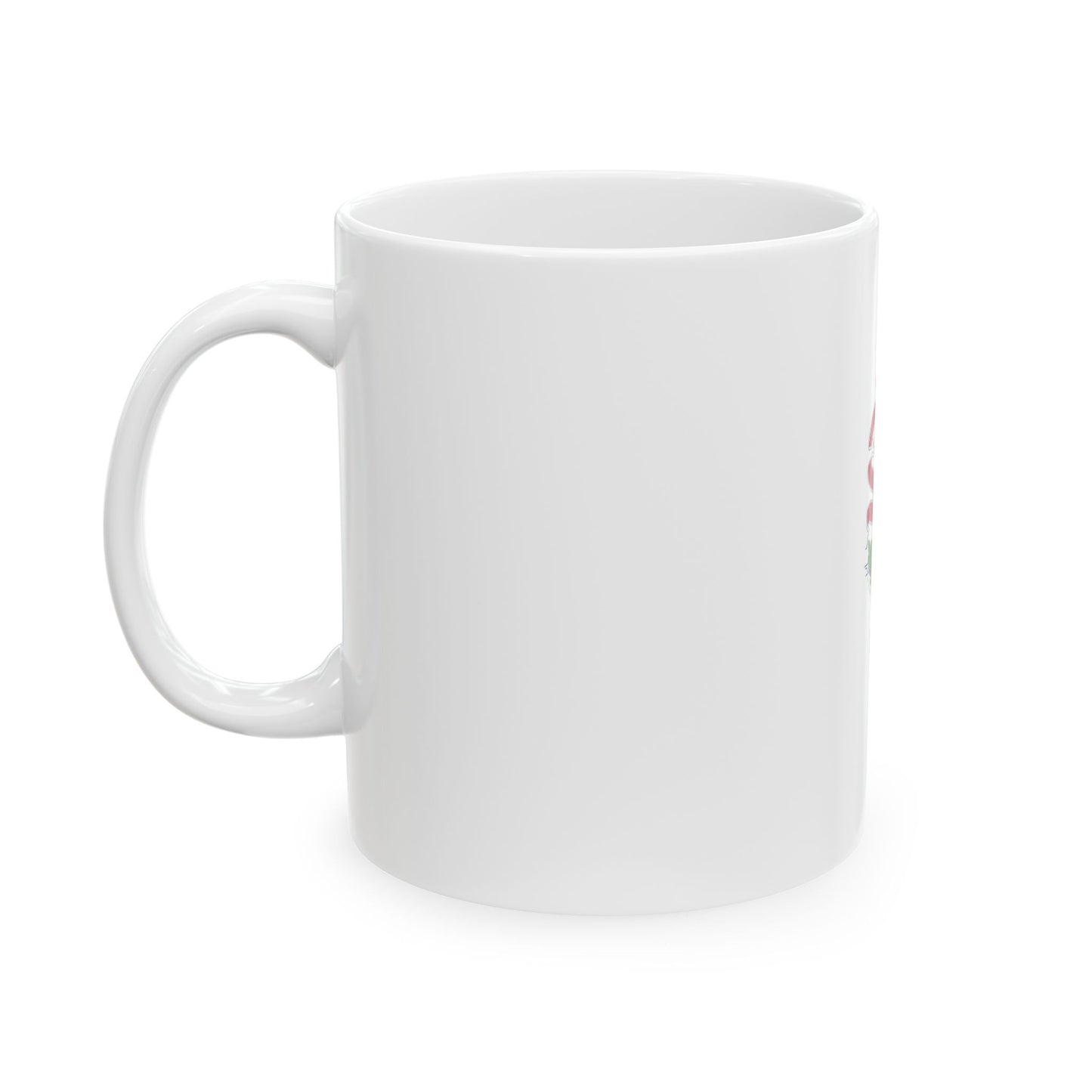 Flag-map of Illinois without stroke (United States) White Coffee Mug-Go Mug Yourself