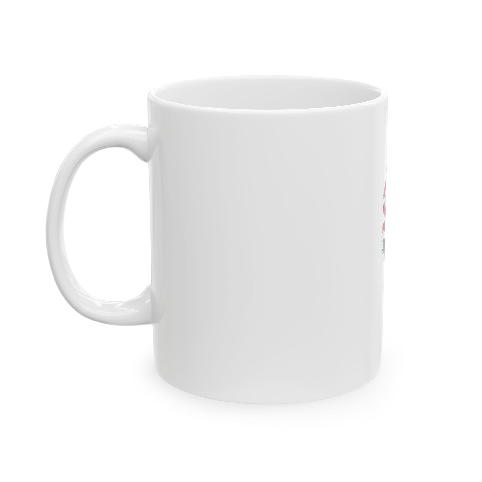Flag-map of Illinois without stroke (United States) White Coffee Mug-Go Mug Yourself