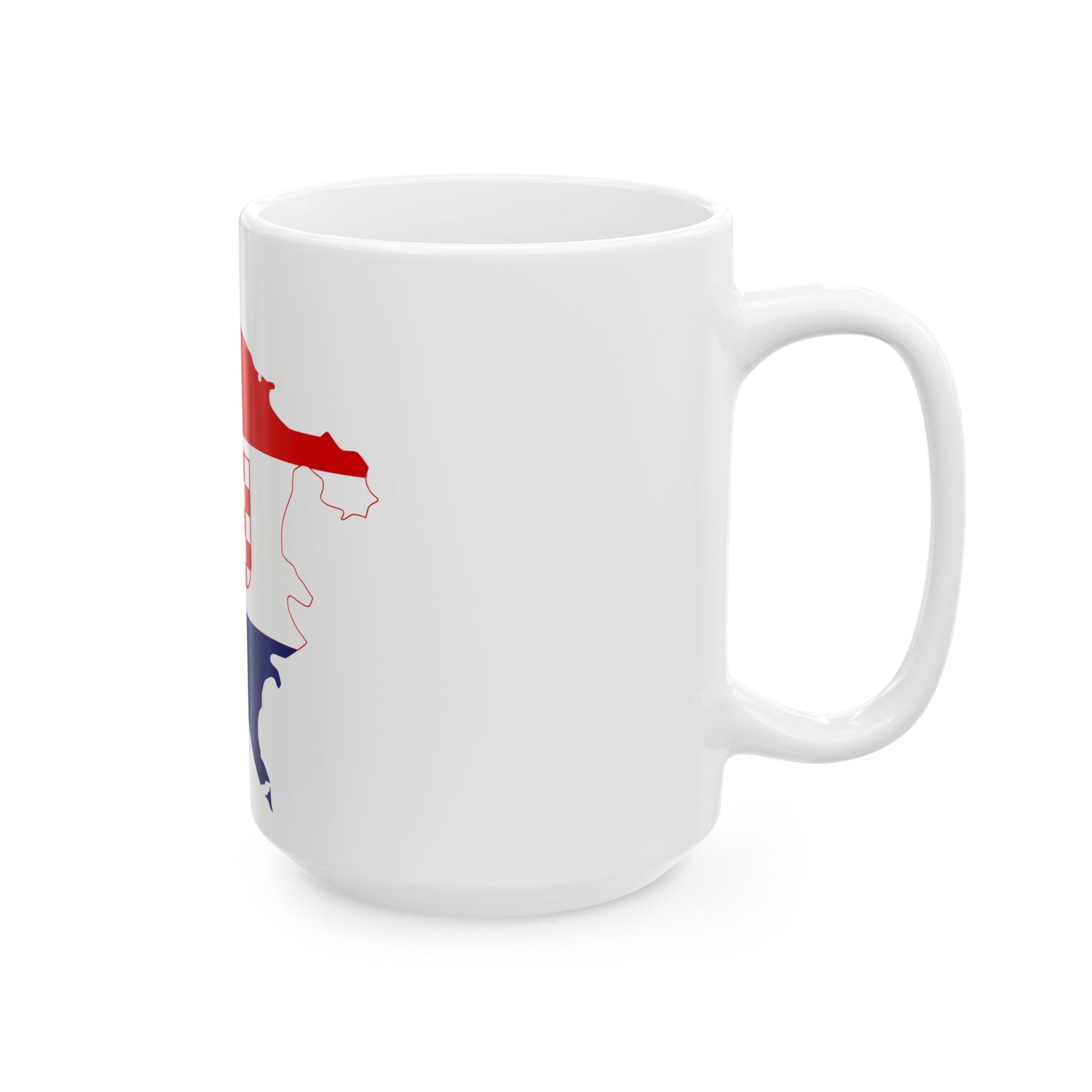 Flag-map of Independent State of Croatia 1941-1944 (Croatia) White Coffee Mug-Go Mug Yourself