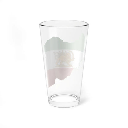 Flag-map of Iran 1964-1980 (Iran) Pint Glass 16oz - Go Mug Yourself