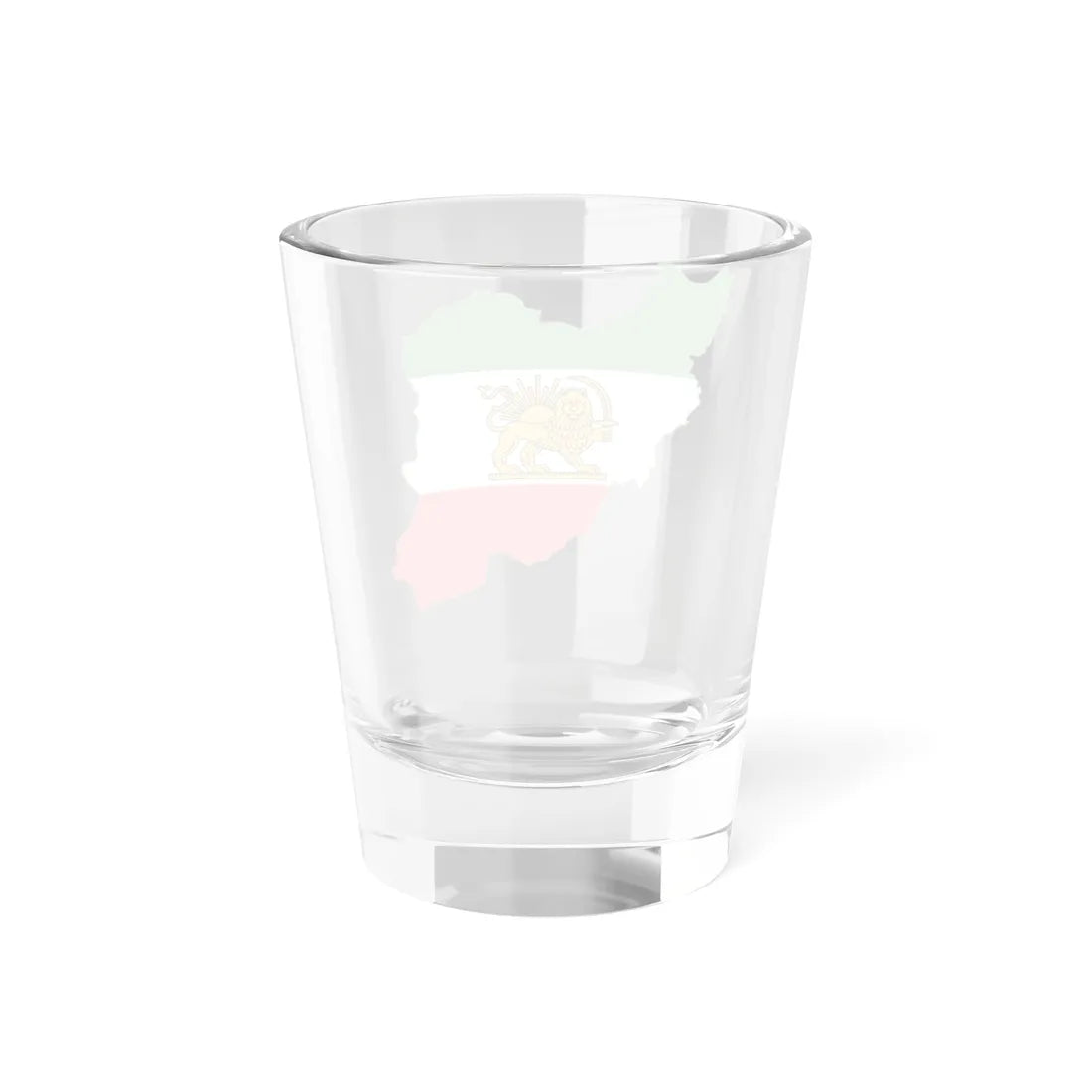 Flag-map of Iran 1964-1980 (Iran) Shot Glass 1.5oz - Go Mug Yourself