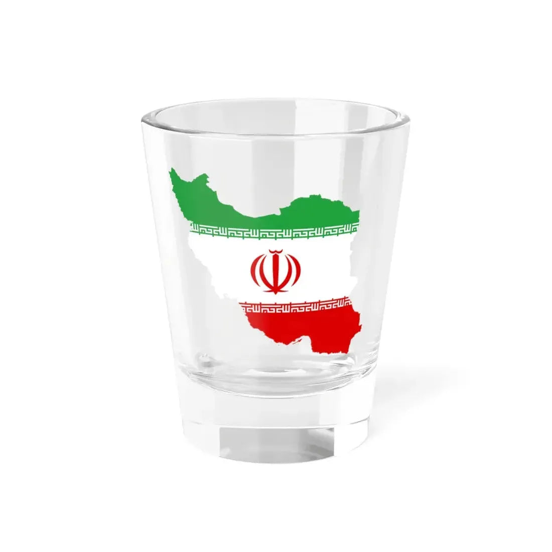 Flag map of Iran (Iran) Shot Glass 1.5oz 1.5oz - Go Mug Yourself