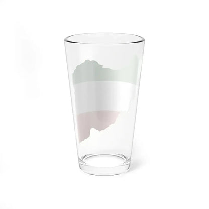 Flag-map of Iran tricolour (Iran) Pint Glass 16oz - Go Mug Yourself