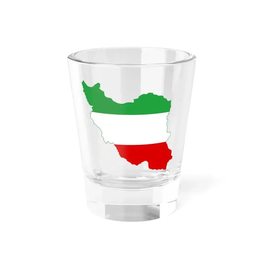 Flag-map of Iran tricolour (Iran) Shot Glass 1.5oz 1.5oz - Go Mug Yourself