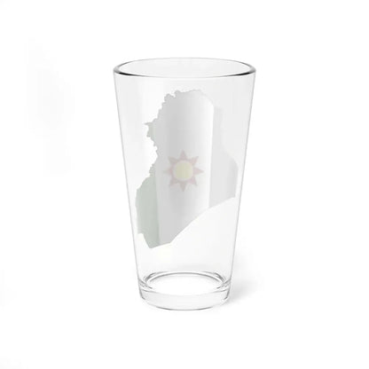 Flag-map of Iraq 1959-1963 (Iraq) Pint Glass 16oz - Go Mug Yourself