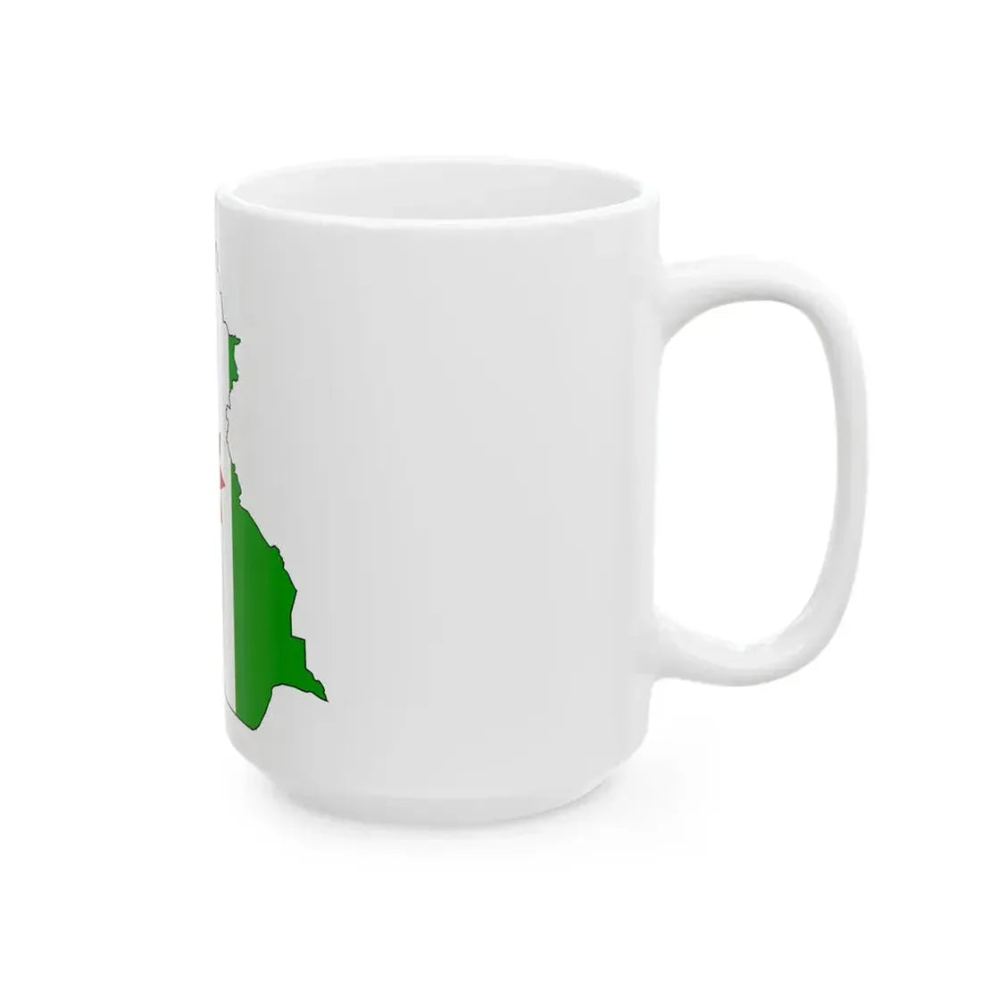 Flag-map of Iraq 1959-1963 (Iraq) White Coffee Mug - Go Mug Yourself