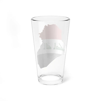 Flag-map of Iraq (Iraq) Pint Glass 16oz - Go Mug Yourself