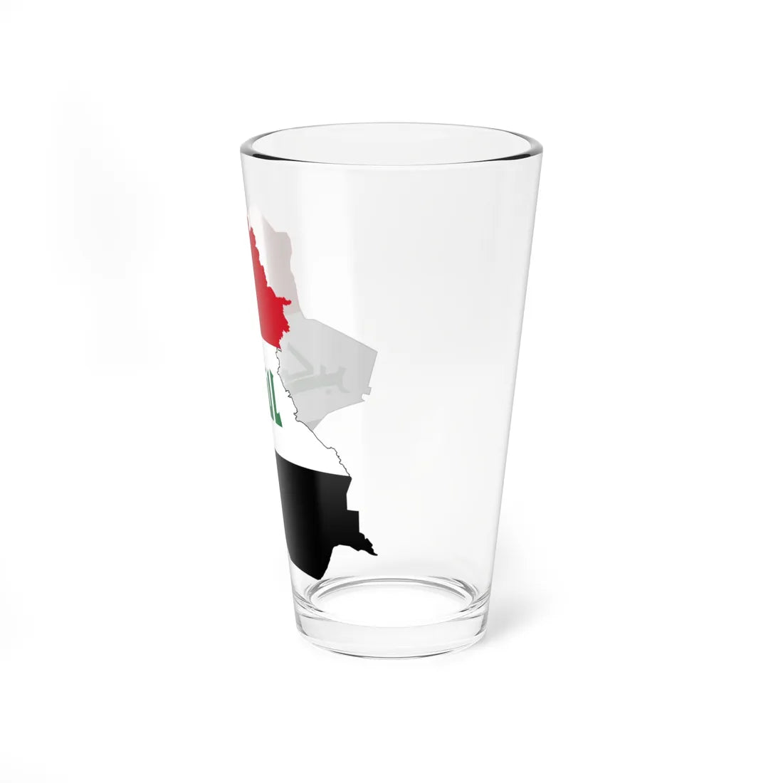 Flag-map of Iraq (Iraq) Pint Glass 16oz - Go Mug Yourself
