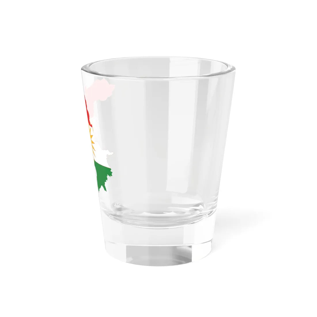 Flag-map of Iraqi Kurdistan (Iraq) Shot Glass 1.5oz - Go Mug Yourself