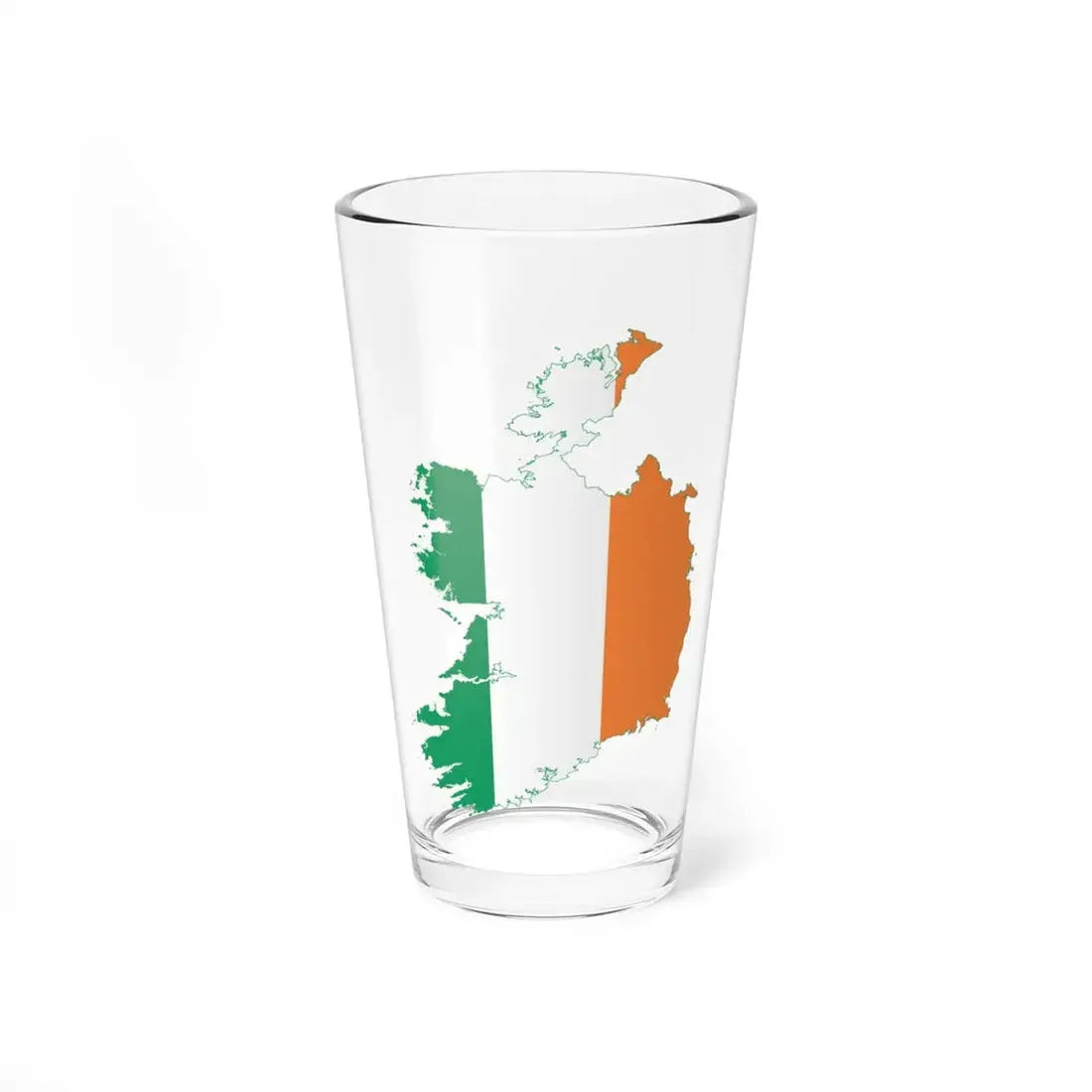 Flag-map of Ireland (Ireland) Pint Glass 16oz 16oz - Go Mug Yourself
